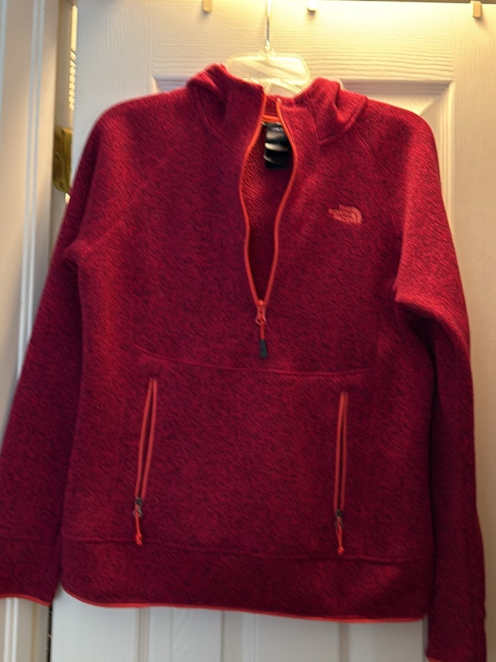 The North Face Burgundy/Red Sherpa Fleece Pullover